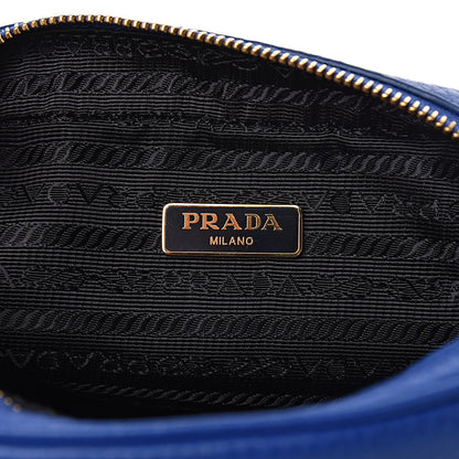 Prada Vitello Daino Cosmetic Pouch Royal 6 of 9