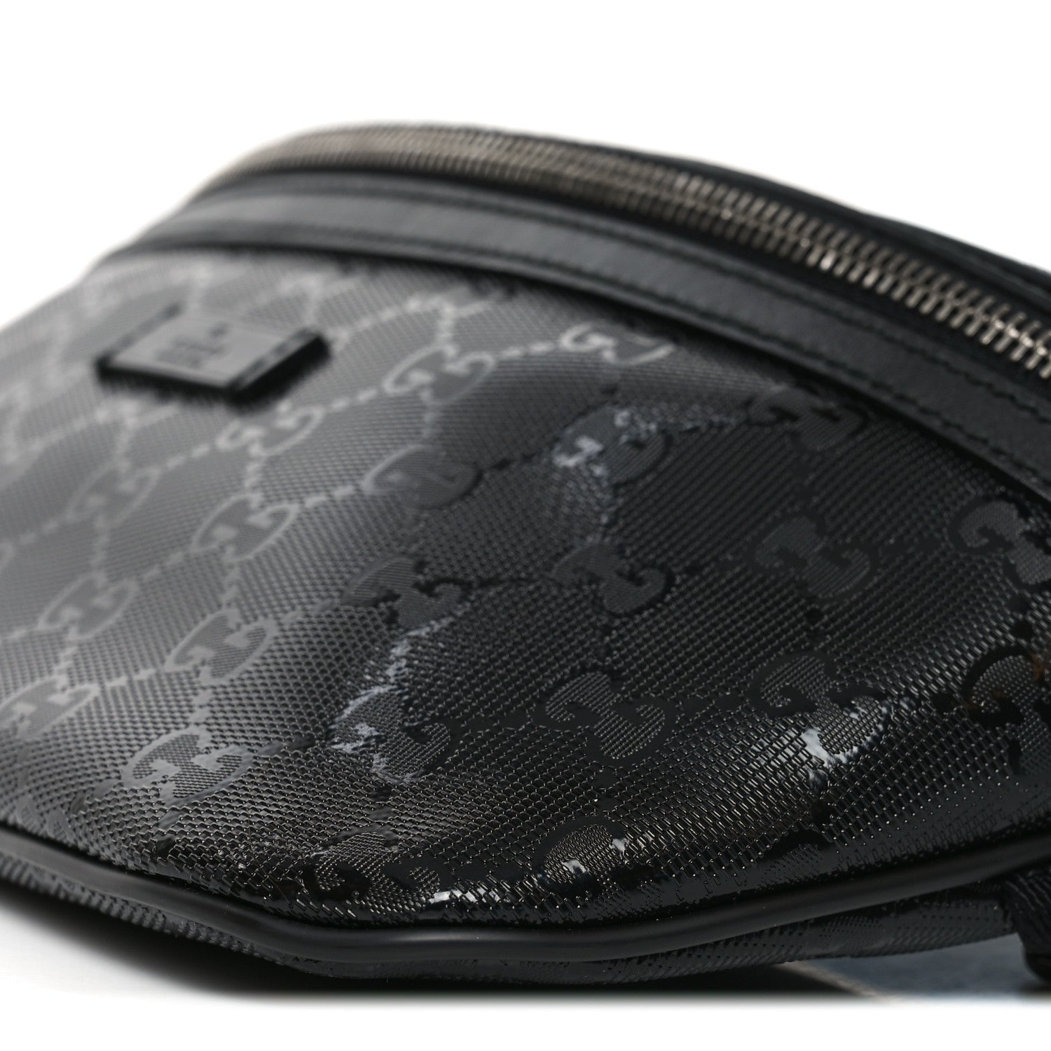 Gucci Imprime Monogram Belt Bag Black 9 of 9