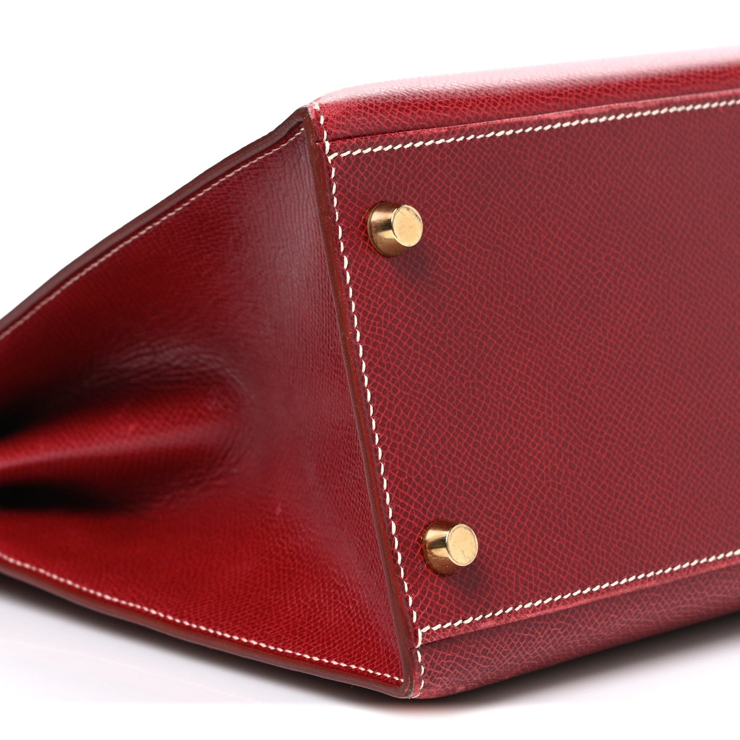 Hermes Courchevel Kelly Sellier 32 Rouge H 9 of 10