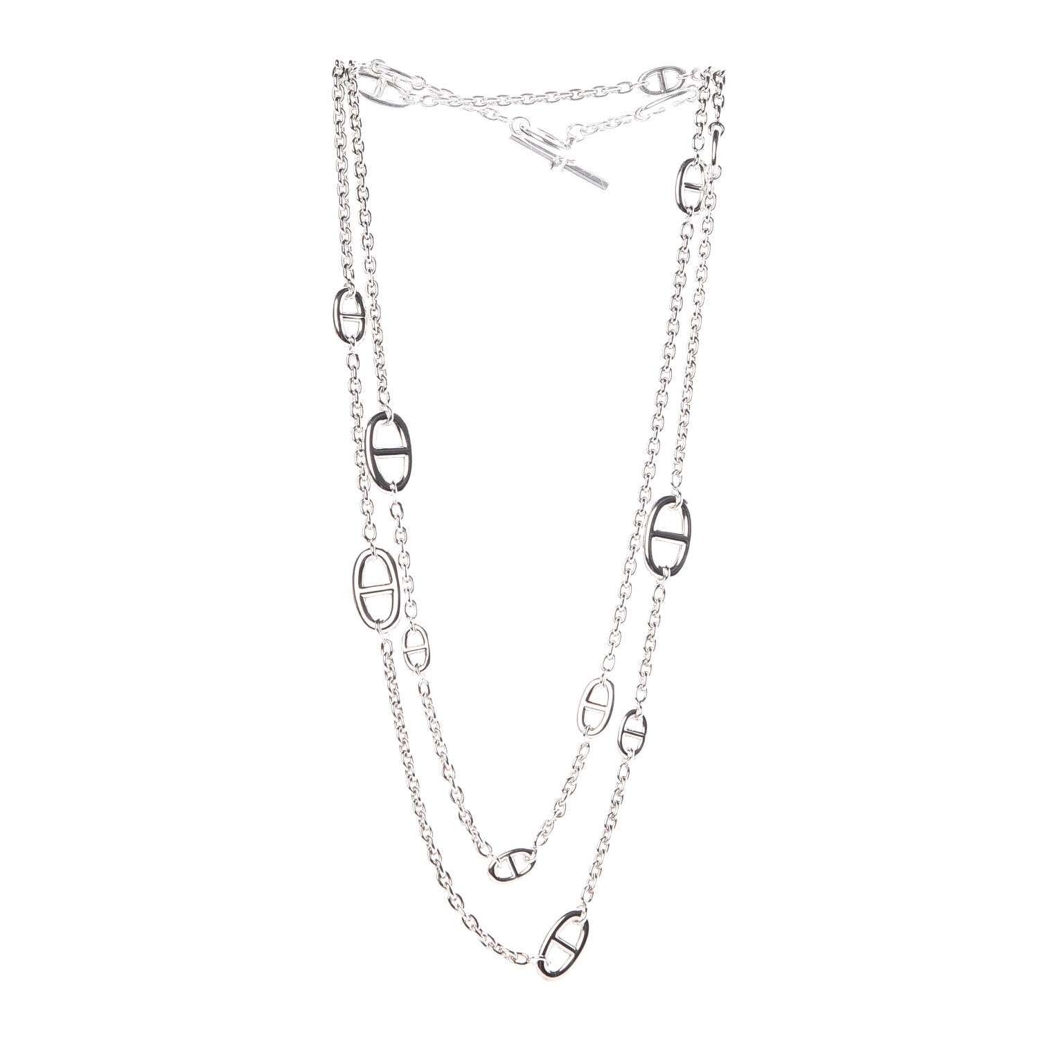 Hermes Sterling Silver Farandole Necklace 120 3 of 6