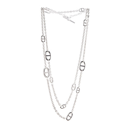 Hermes Sterling Silver Farandole Necklace 120 3 of 6