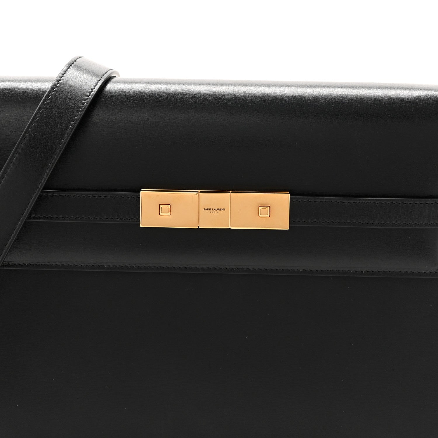 Saint Laurent Smooth Calfskin Manhattan Shoulder Bag Black 8 of 10