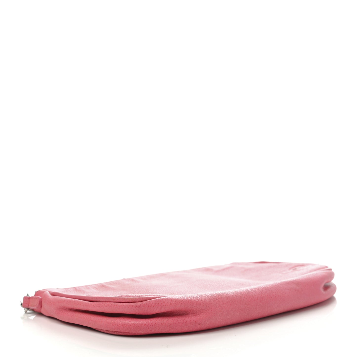 Goatskin Embossed Camellia Pochette Light Pink