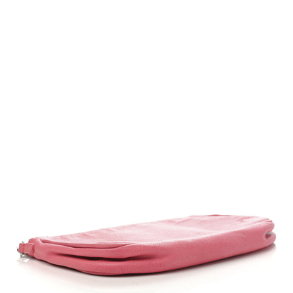 Chanel Goatskin Embossed Camellia Pochette Light Pink 4 of 7