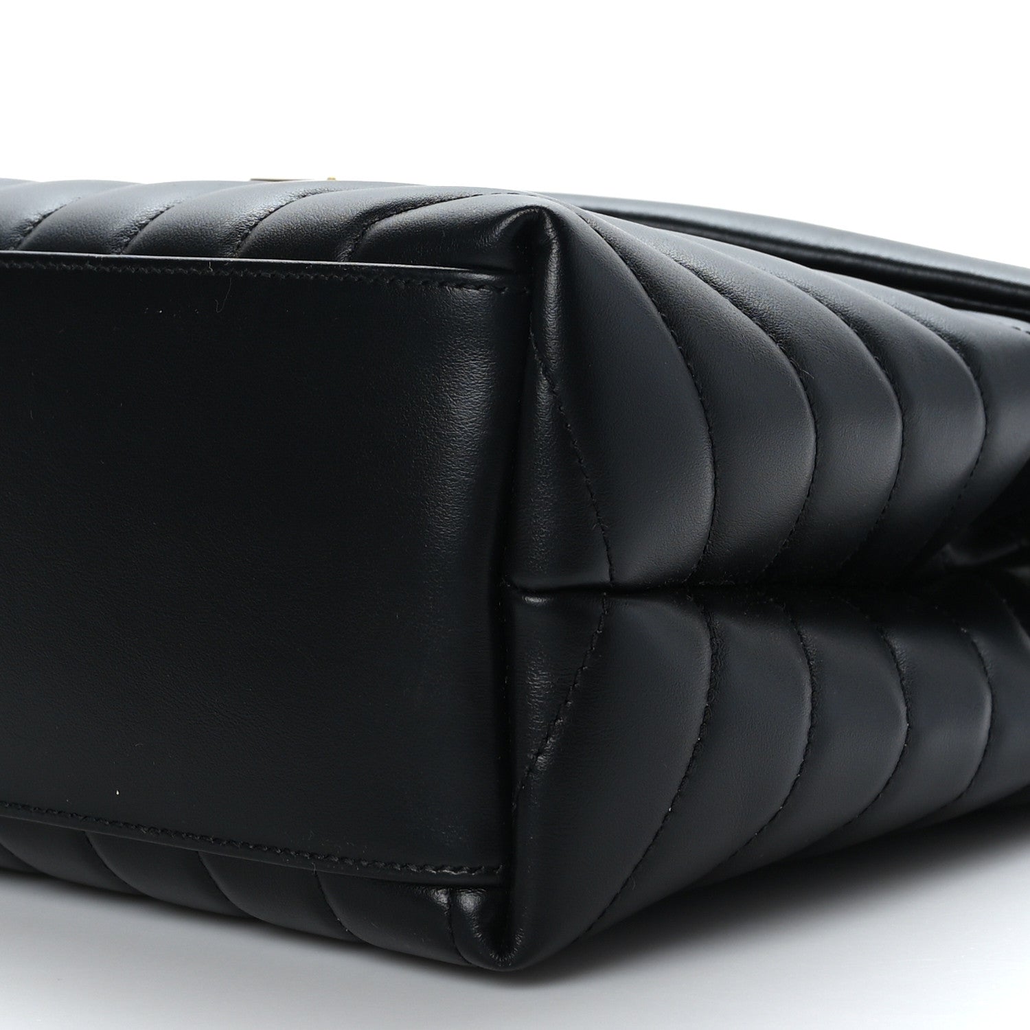 Saint Laurent Calfskin Y Quilted Monogram Medium Loulou Chain Satchel Black 9 of 9