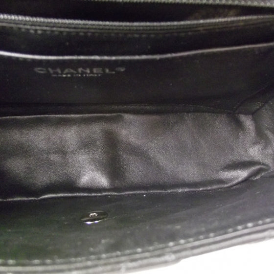 Lambskin Jumbo Flap Black