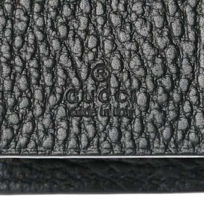 Gucci Dollar Calfskin GG Supreme Monogram GG Marmont 6 Key Holder Case Black Beige Ebony 6 of 9
