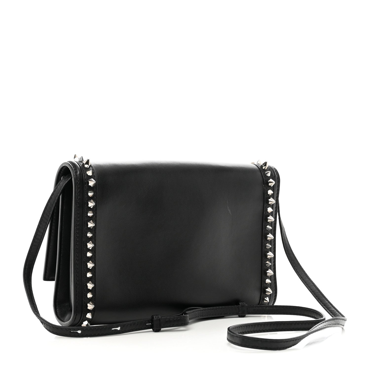 Alexander McQueen Calfskin Studded The Story Shoulder Bag Black 3 of 10