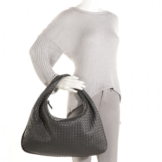 Nappa Intrecciato Large Veneta Hobo Matita