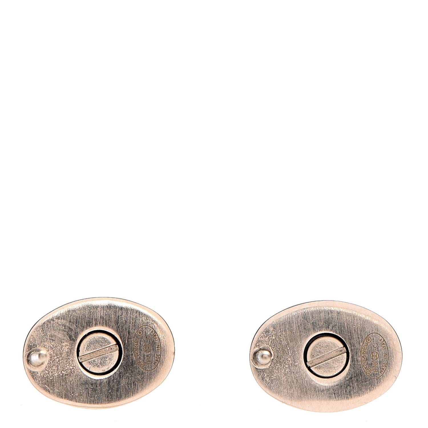 Chanel Metal CC Turnlock Interchangeable Earrings Gold 6 of 10
