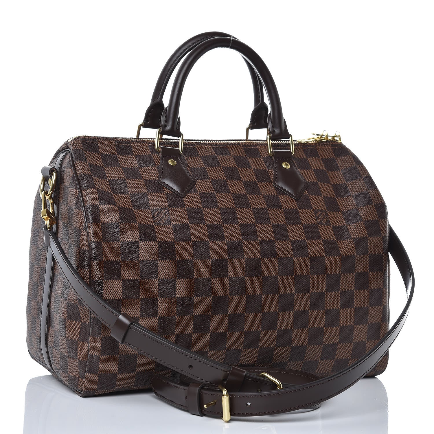 Louis Vuitton Damier Ebene Speedy Bandouliere 30 3 of 8