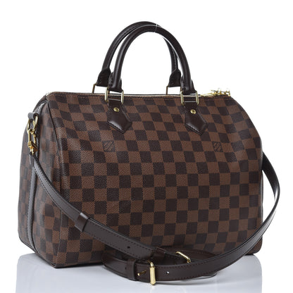 Louis Vuitton Damier Ebene Speedy Bandouliere 30 3 of 8