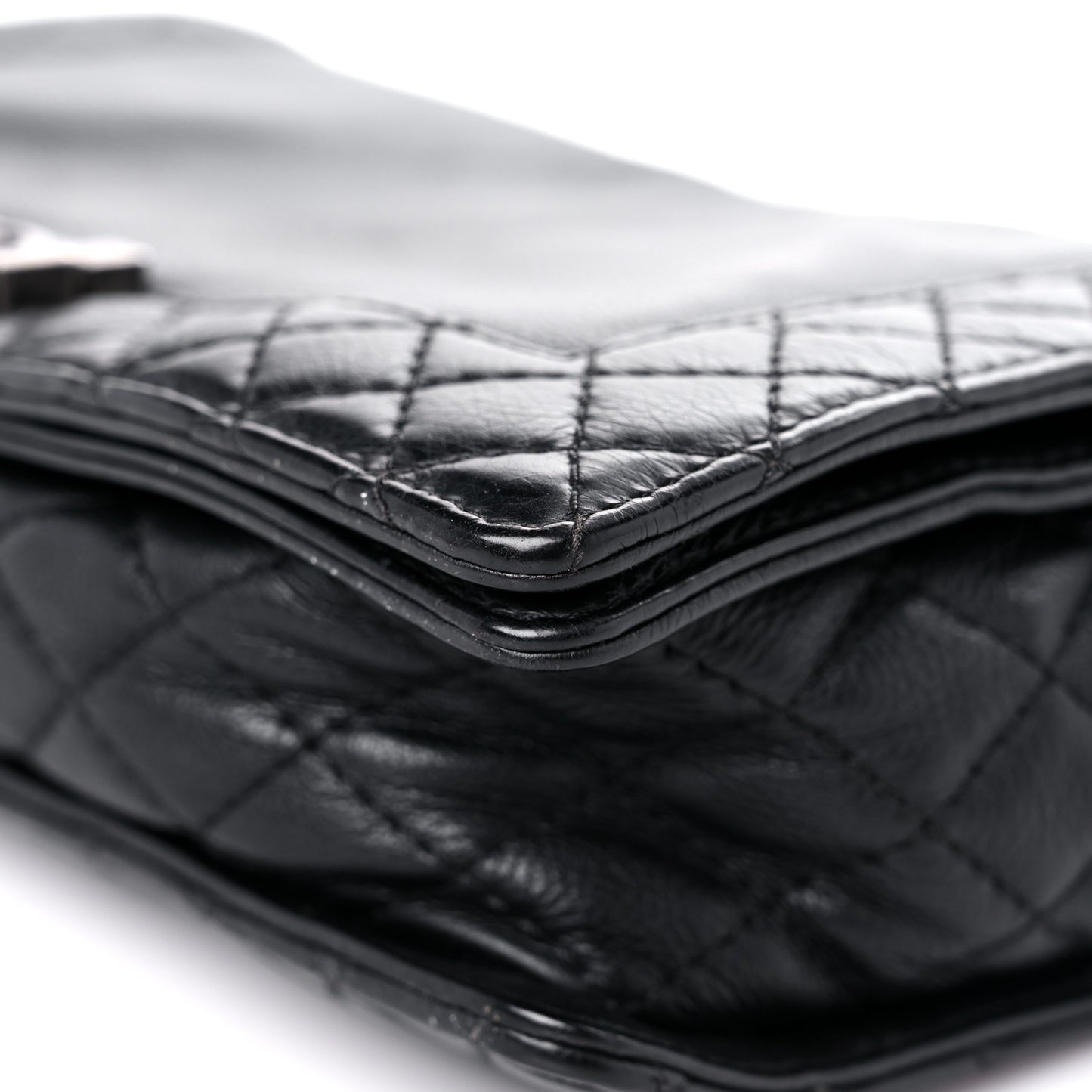 Calfskin New Medium Boy Reverso Flap Black