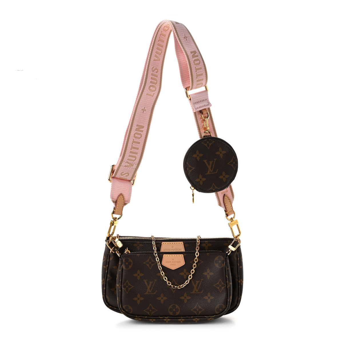 Monogram Multi Pochette Accessories Rose Clair