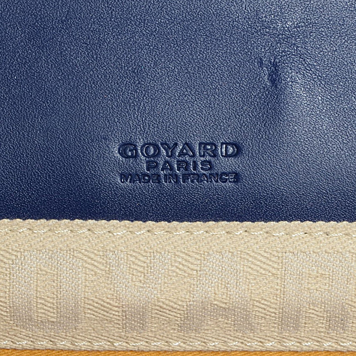 Goyardine Monte Carlo Bois Clutch Blue