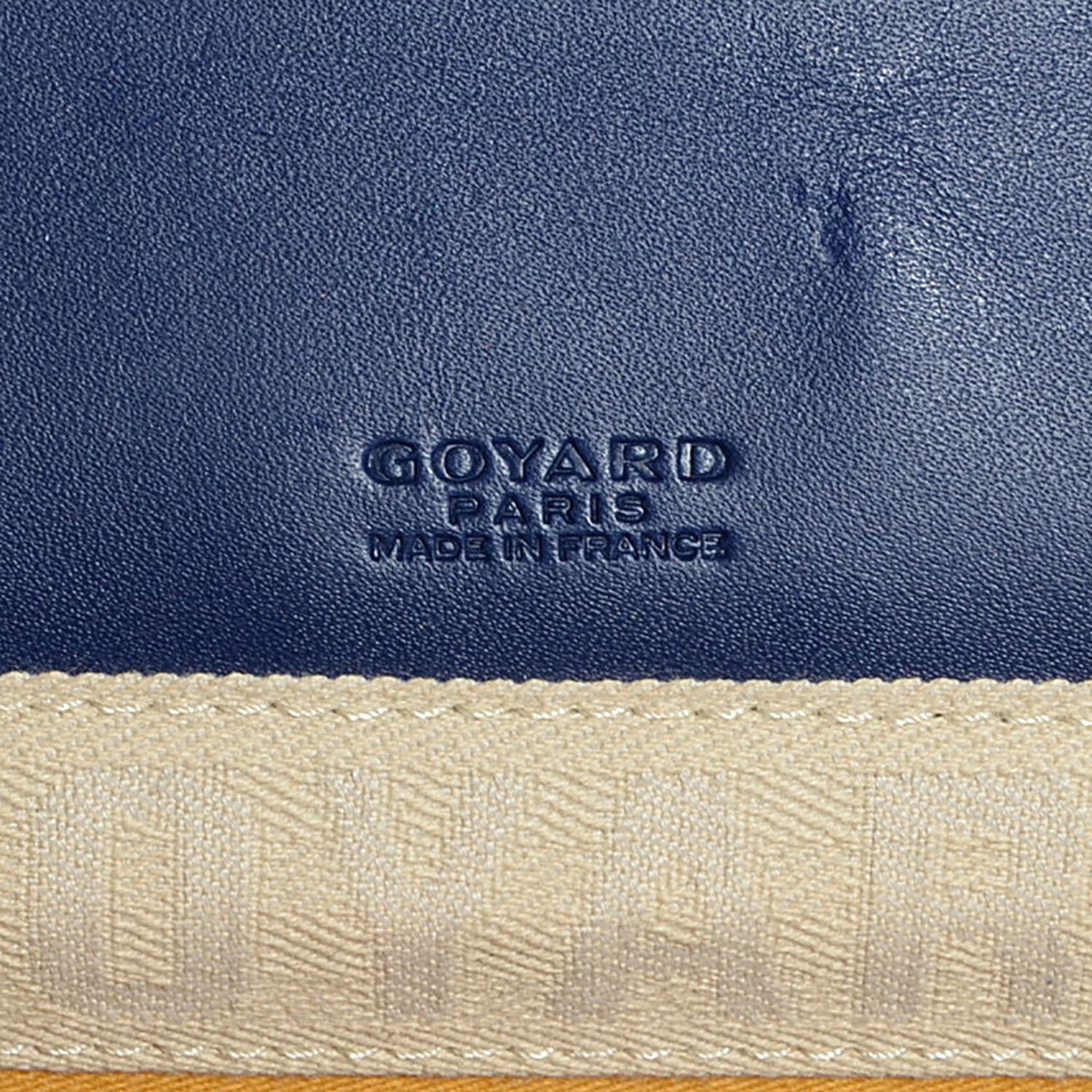 Goyard Goyardine Monte Carlo Bois Clutch Blue 7 of 8