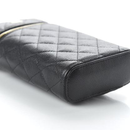 Chanel Caviar Quilted Phone Holder With Chain Black 6 of 10