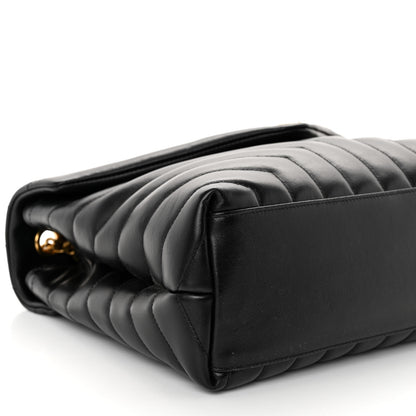 Saint Laurent Calfskin Y Quilted Monogram Medium Loulou Chain Satchel Black 8 of 9