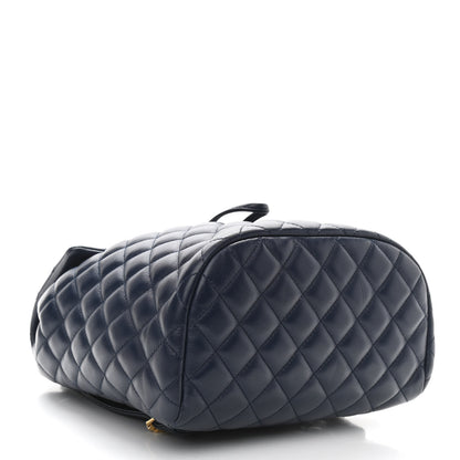 Chanel Lambskin Quilted Small Urban Spirit Backpack Navy 4 of 13