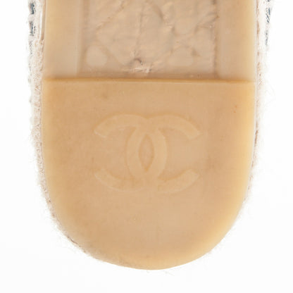 Chanel Lambskin CC Espadrilles 40 Dark Navy 6 of 10