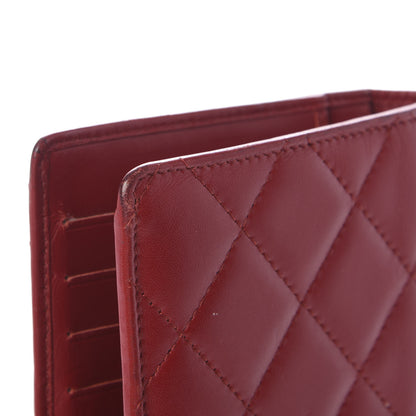 Chanel Calfskin Quilted Cambon Yen Wallet Red 11 of 12