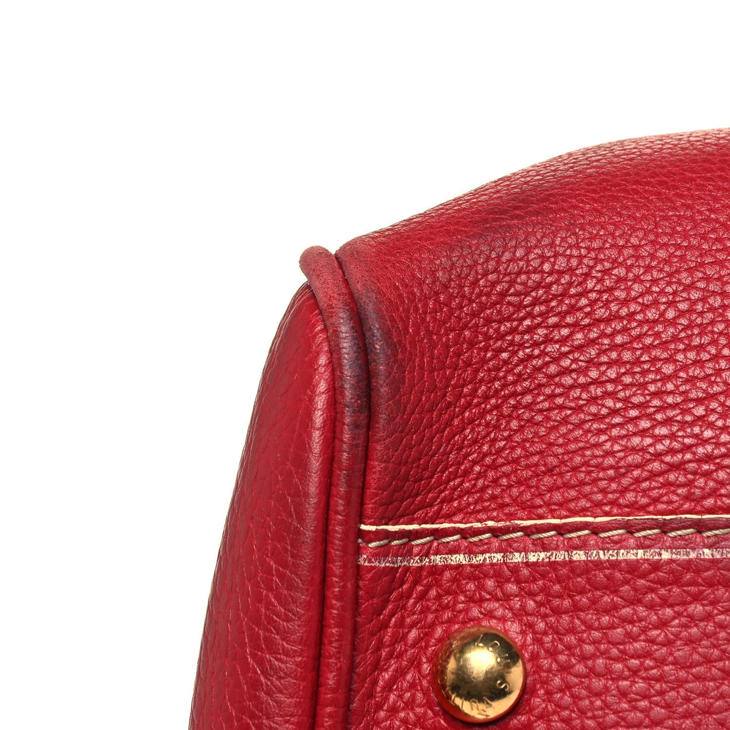 Tobago Leather Carryall Red