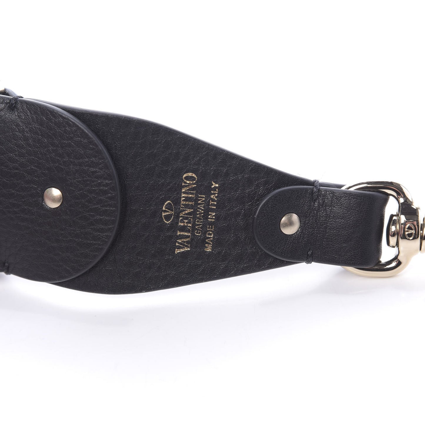 Canvas Animal Embroidered Rockstud Guitar Strap Pink