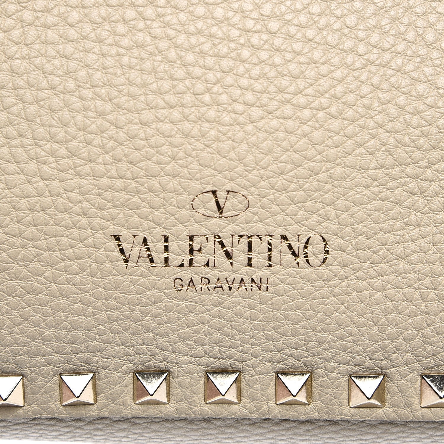 Valentino Garavani Pebbled Calfskin Small Rockstud Flip-Lock Messenger Bag Light Ivory 7 of 10