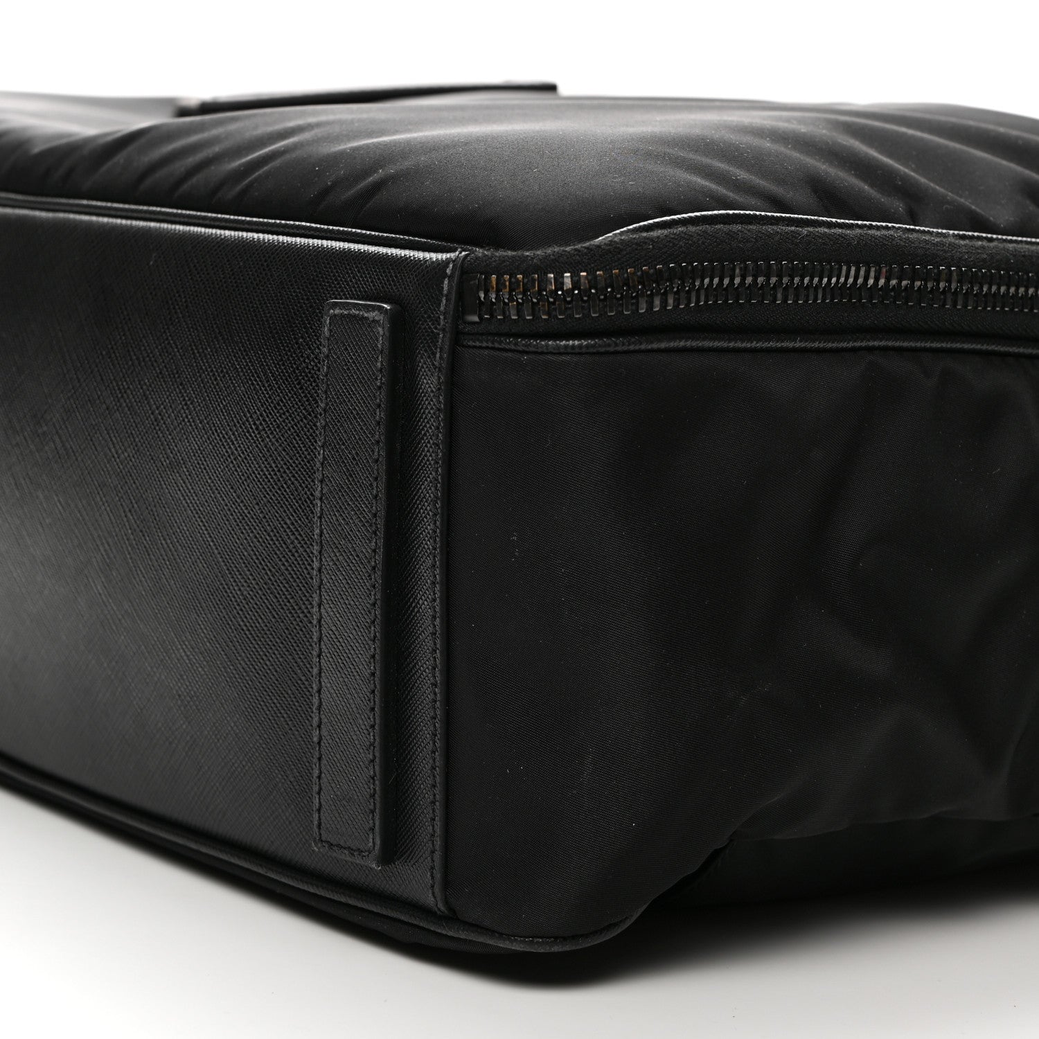 Prada Tessuto Nylon Saffiano Briefcase Black 9 of 9