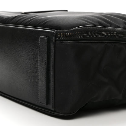 Prada Tessuto Nylon Saffiano Briefcase Black 9 of 9