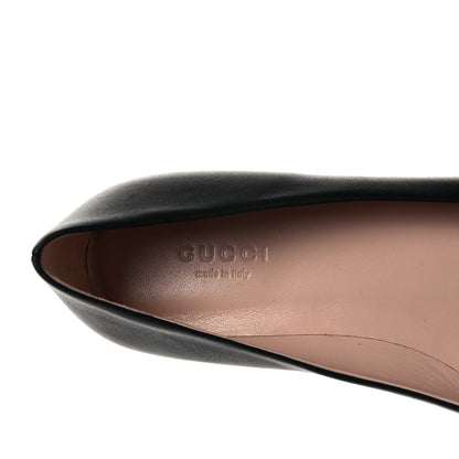 Gucci Calfskin Horsebit Ballerina Flats 36.5 Black 14 of 16