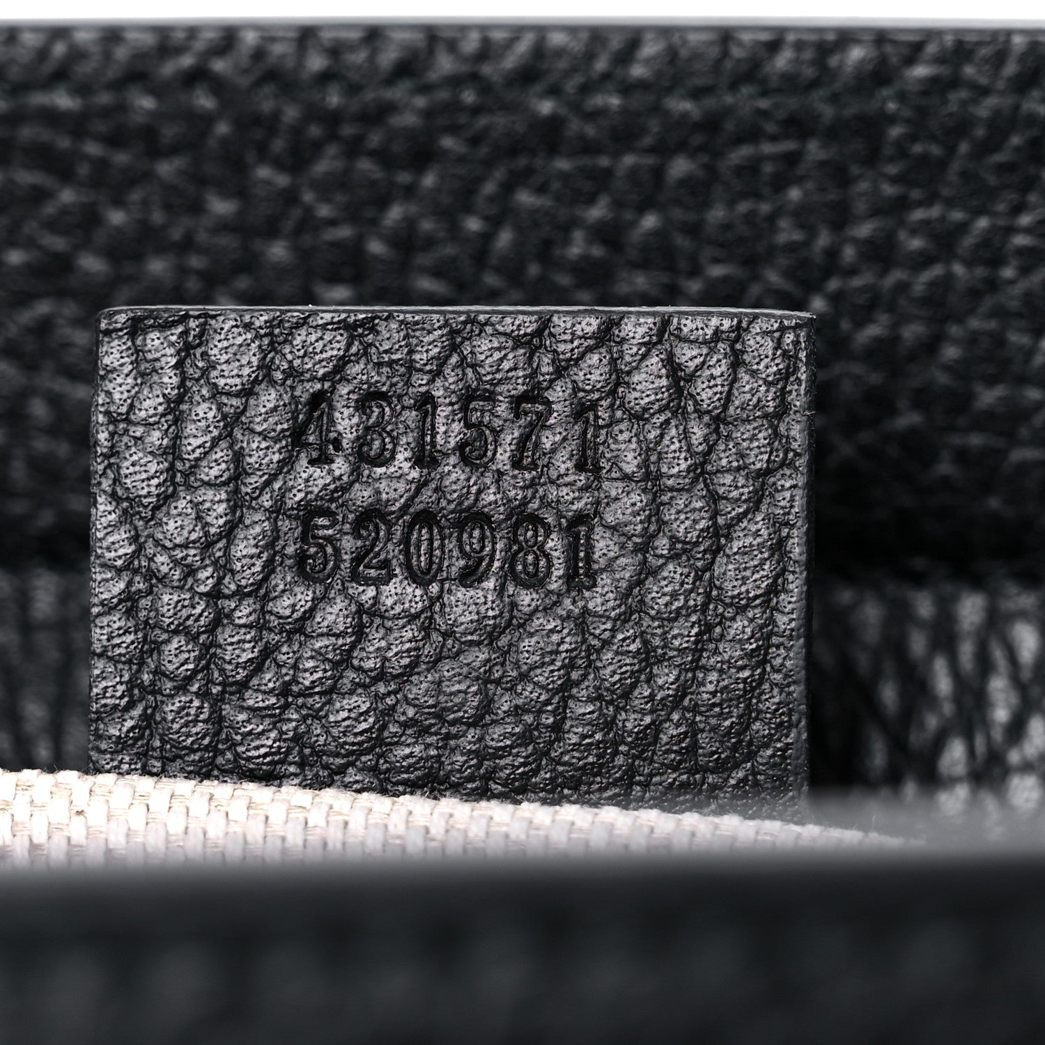 Gucci Pebbled Calfskin Medium Soho Top Handle Satchel Black 7 of 11