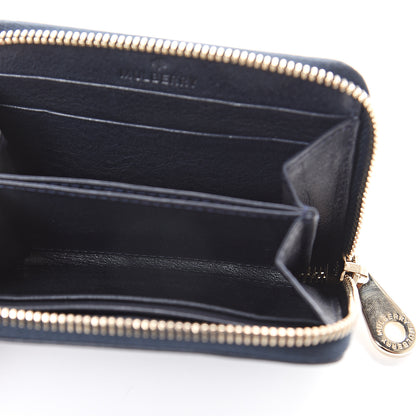 Mulberry Small Classic Grain Compact Zip Wallet Midnight Blue 4 of 5
