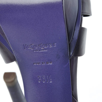 Saint Laurent Calfskin Tribute 105 Platform Sandals 36.5 Purple 10 of 10