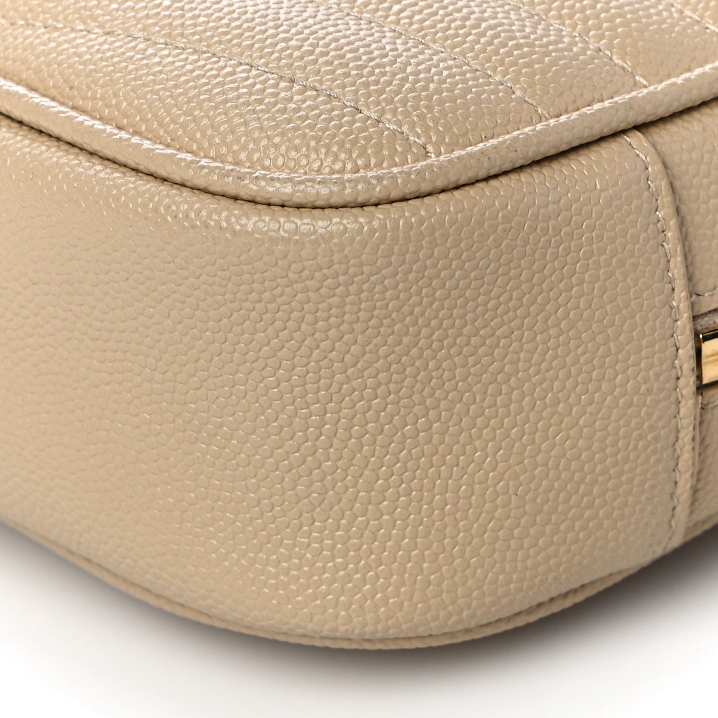 Grain De Poudre Matelasse Monogram Mini Lou Camera Bag Dark Beige