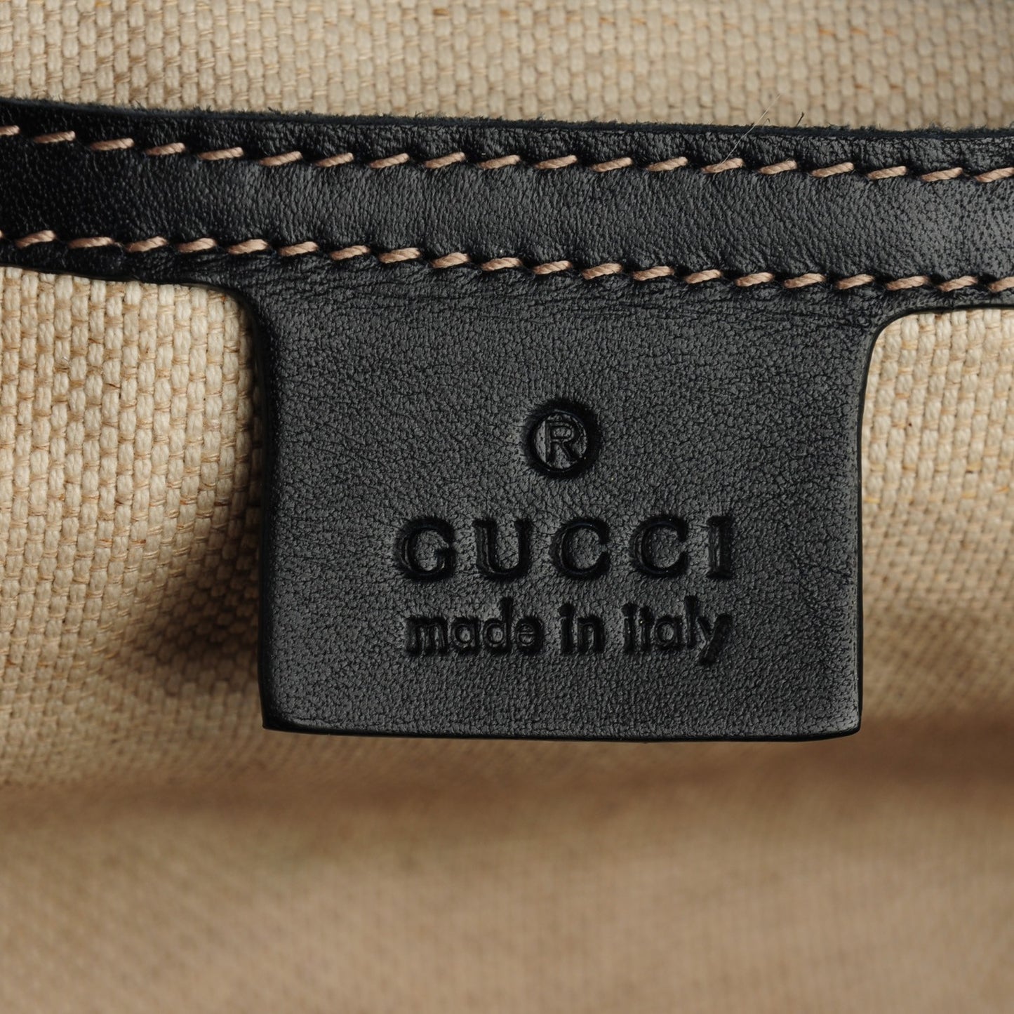 GG Supreme Monogram Selleria Calfskin Medium Messenger Bag Beige Blue