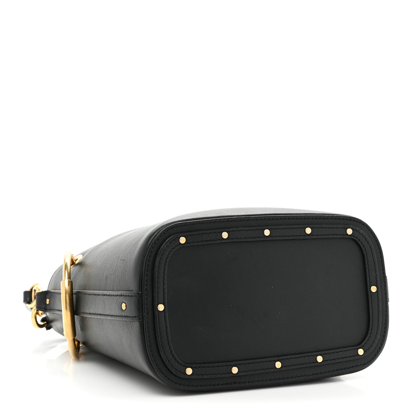 Smooth Calfskin Small Roy Bucket Bag Black
