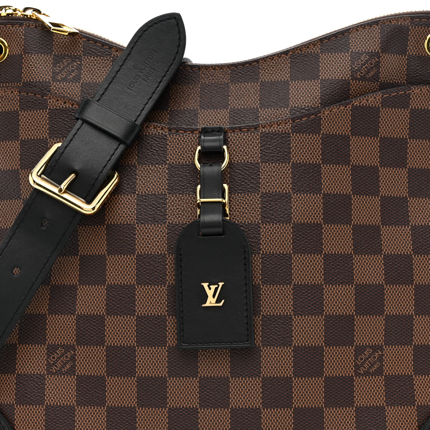 Louis Vuitton Damier Ebene Odeon MM Black 7 of 10