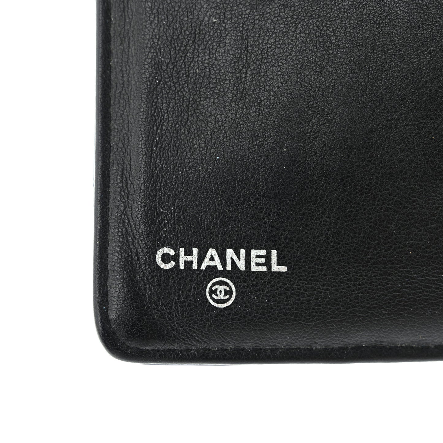 Patent Quilted Card Holder Wallet Black