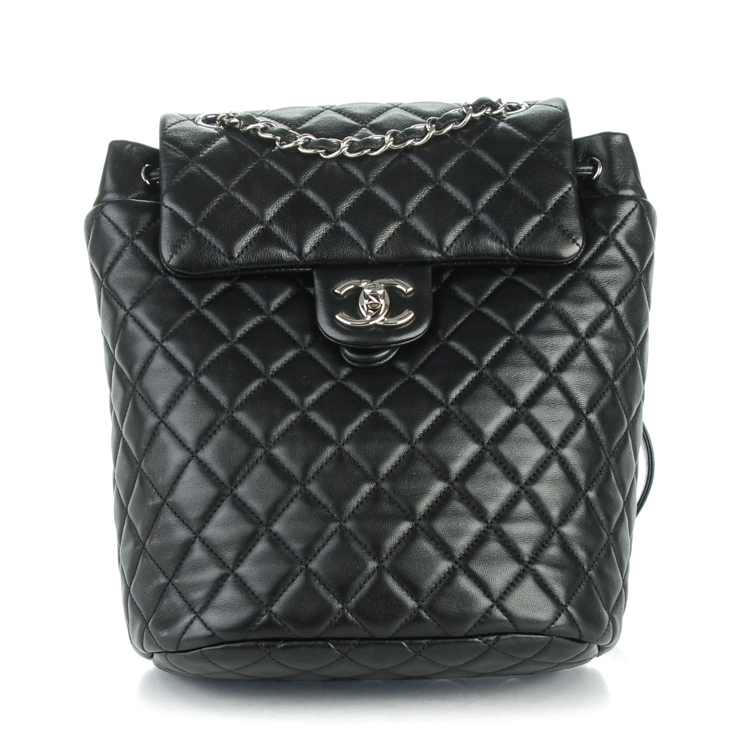 Chanel Lambskin Quilted Small Urban Spirit Backpack Black 1 of 8
