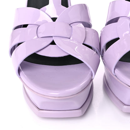 Saint Laurent Patent Tribute 105 Platform Sandals 40 Lavender 12 of 14