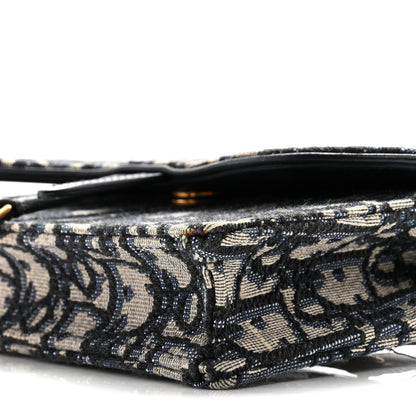 Christian Dior Oblique Saddle Belt Bag Blue 9 of 12