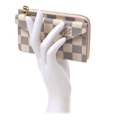 Louis Vuitton Damier Azur Recto Verso Card Holder Rose Ballerine 2 of 6