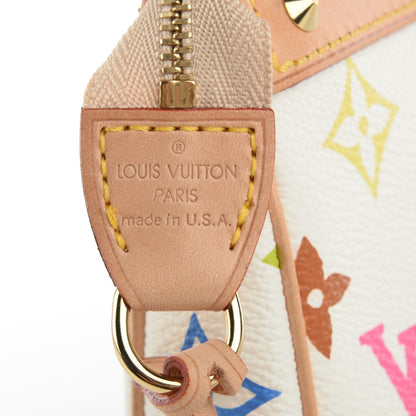Louis Vuitton Monogram Multicolor Pochette Accessories White 5 of 8