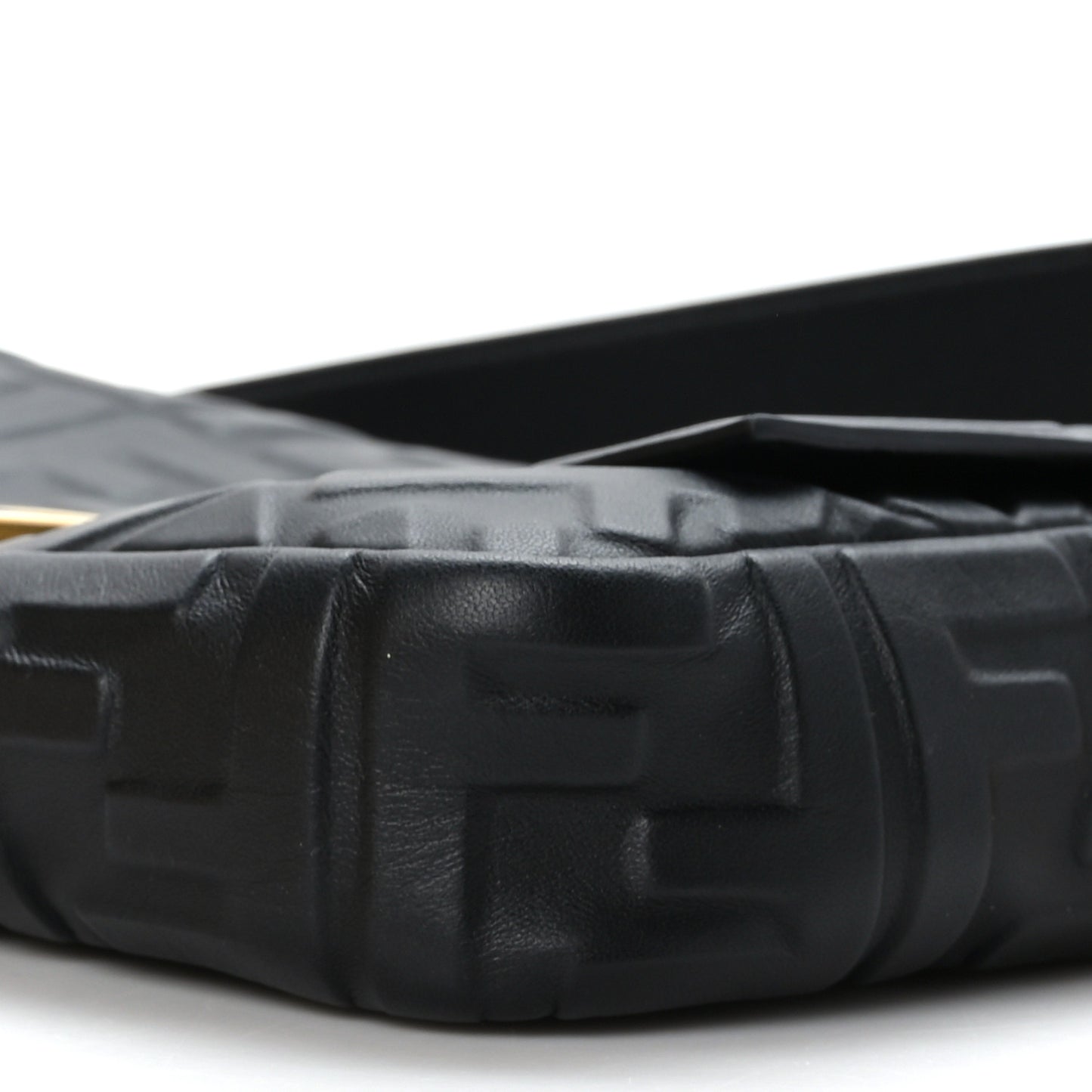 Nappa FF 1974 Embossed Baguette Black