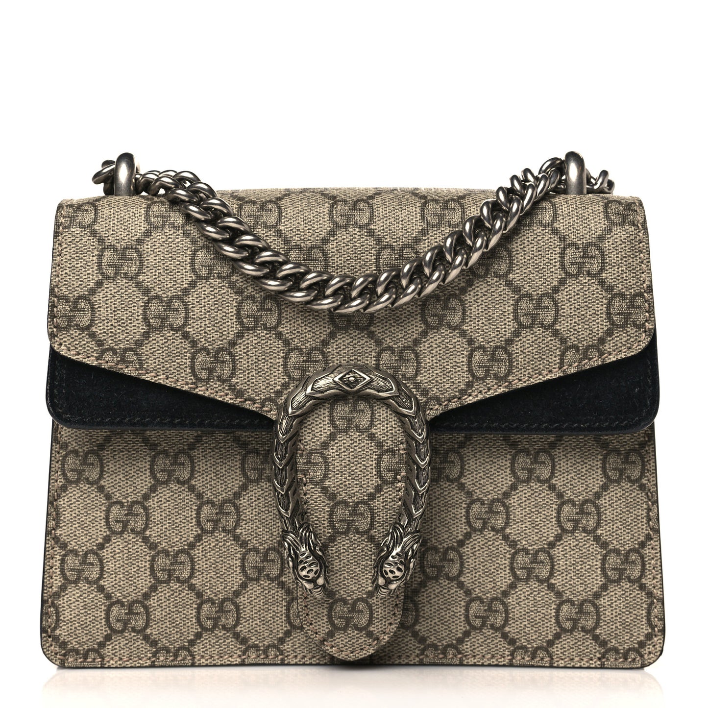 GG Supreme Monogram Mini Dionysus Shoulder Bag Black