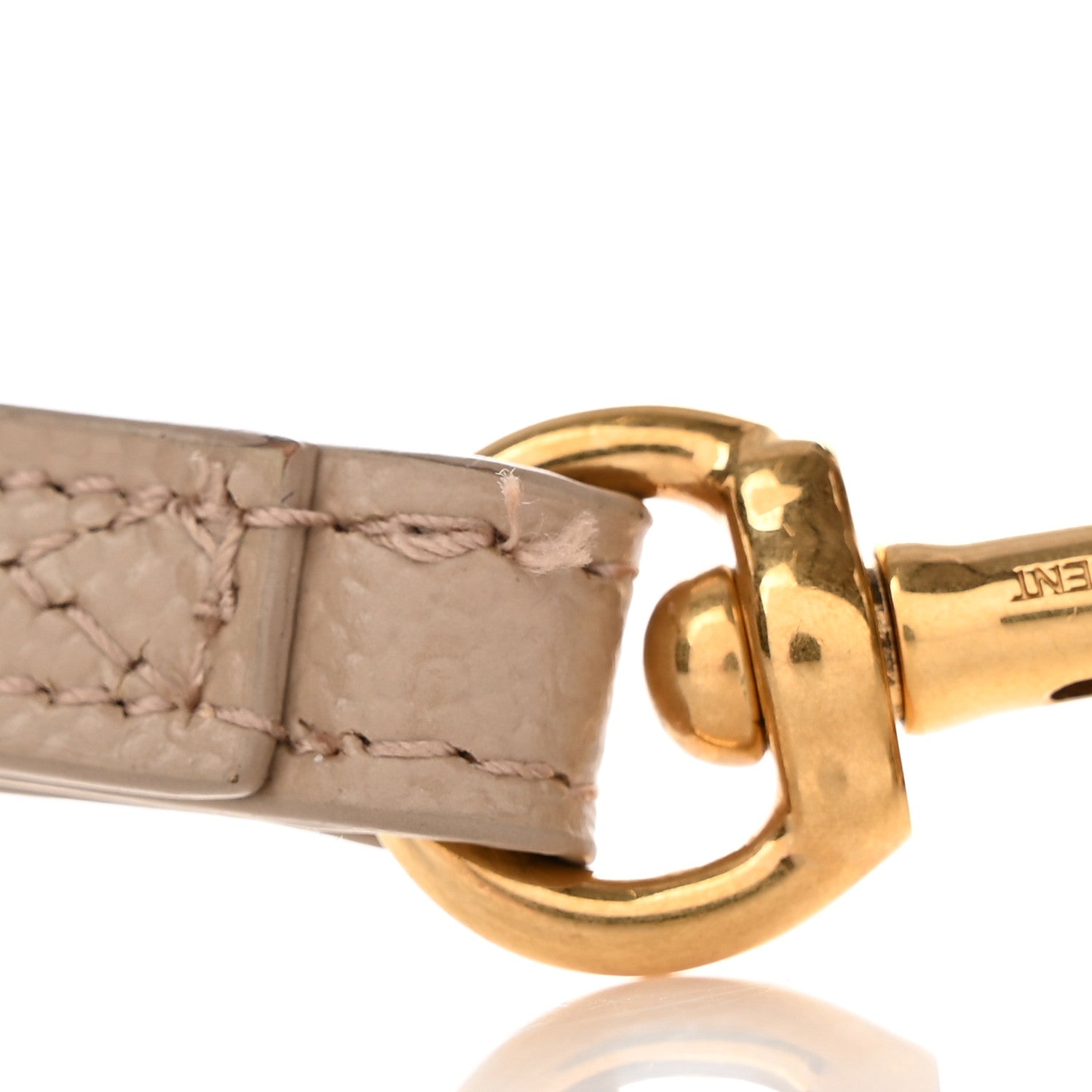 Saint Laurent Grain De Poudre Matelasse Chevron Monogram Envelope Clutch Dark Beige 8 of 13