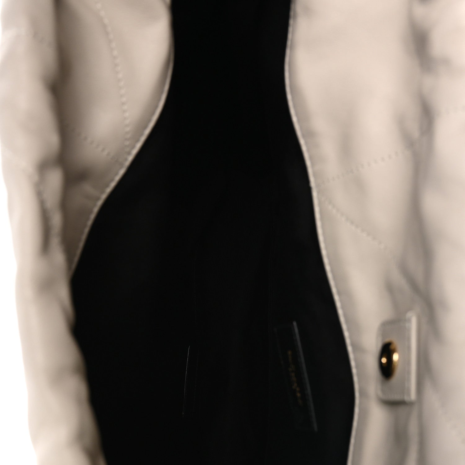 Saint Laurent Lambskin Matelasse Monogram Large Jamie Pochon Blanc Vintage 6 of 11