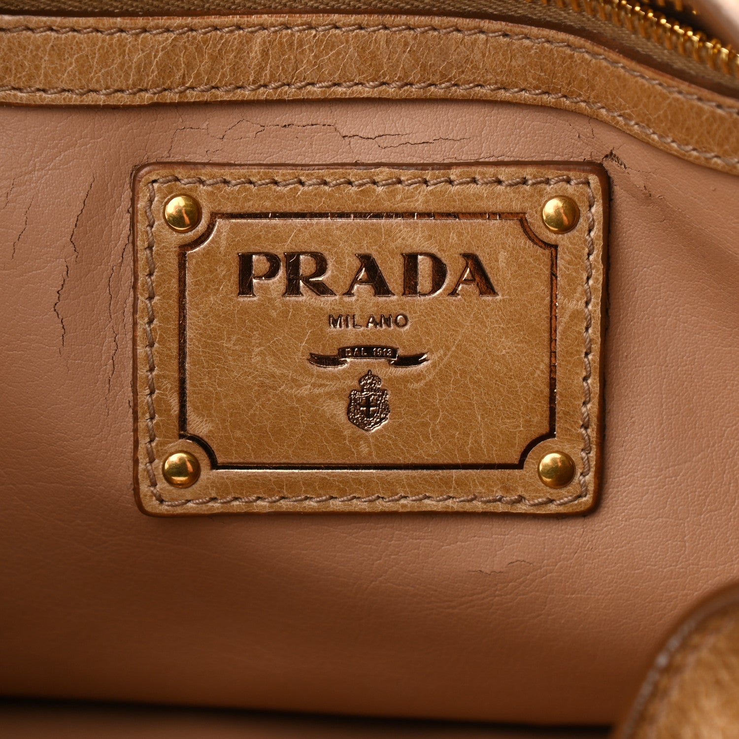Prada Vitello Shine Hobo Cammeo 6 of 15