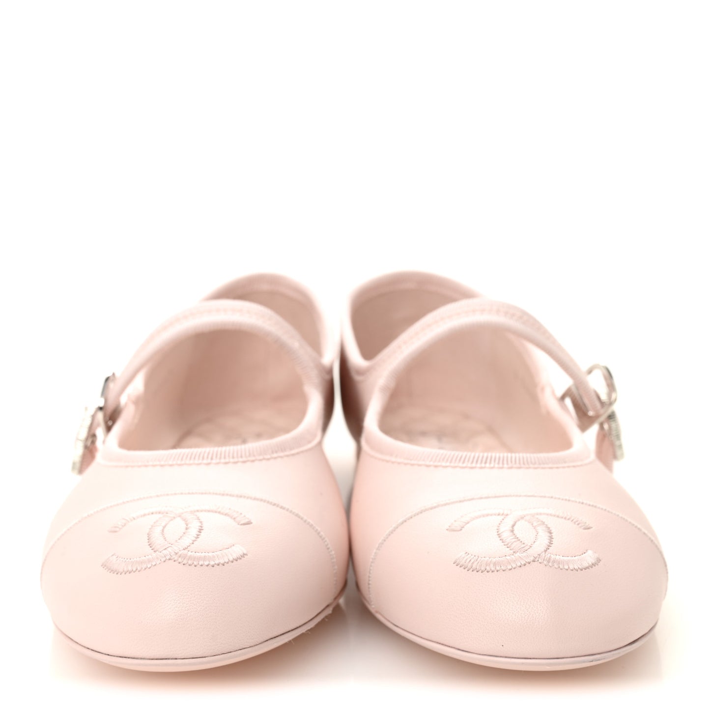 Lambskin Mary Jane Flats 39 Light Pink